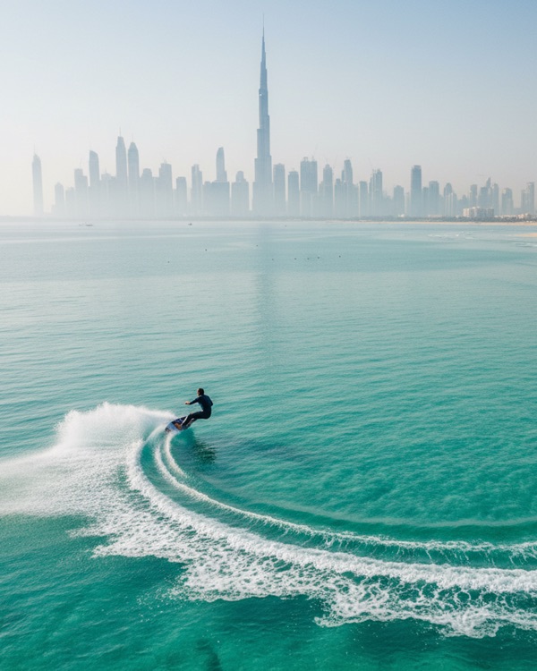 Watersport moment in Dubai