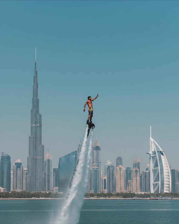 Watersport moment in Dubai