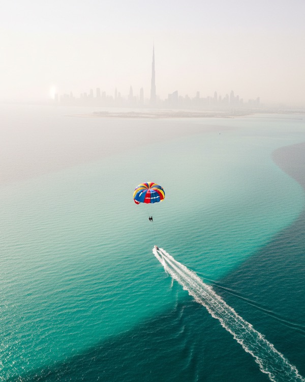 Watersport moment in Dubai